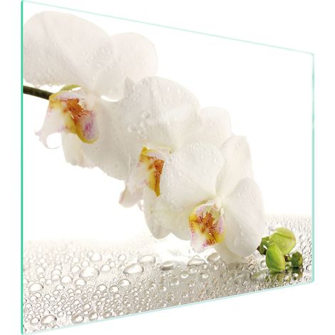 Glasschneidebrett 52x40 Orchidee (1/5)