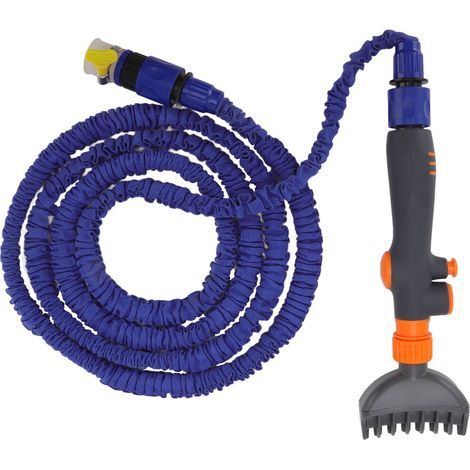 Reinigungskamm für Kartuschenfilter, orangefarbenes Handspülwerkzeug mit Wasserschlauch für Schwimmbecken (1/5)