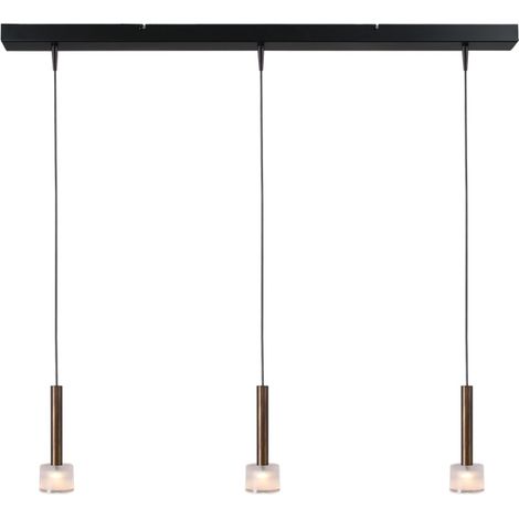 Lampe pendante à 3 lampes Fabro LED - Cuivre ancien - 2991-05-10-100-3 (1/3)