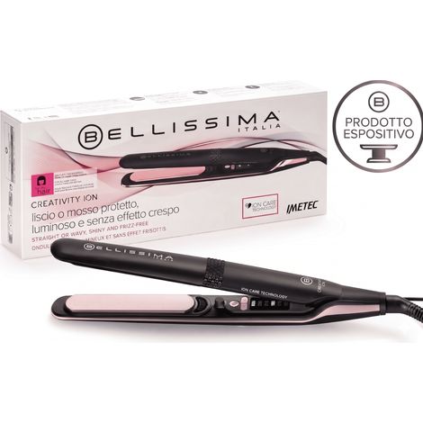 Imetec Bellissima Creativity Ion Piastra Diamond Cheratina Liscia o Mosso 150-230 (1/5)