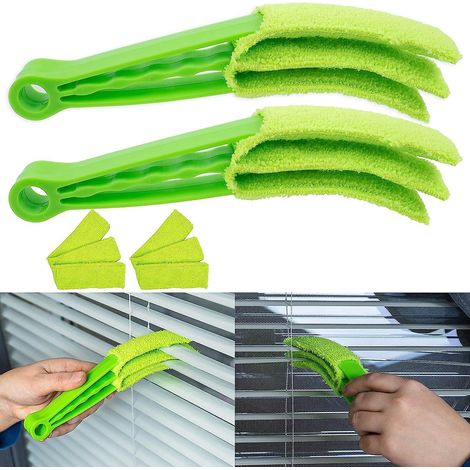 lot De 2, Brosse De Nettoyage, Pour Store De Fentre, Stores Enrouleur Et Lamelles, Avec Manchon En Microfibre, Nettoyage Pour Stores Vnitiens Et (1/5)
