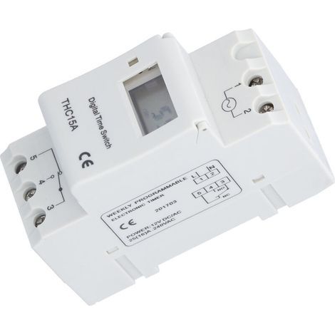 Interrupteur Minuterie Robuste avec Écran LCD, Batterie Rechargeable et Réglage de Temps pour Équipements Électriques (1/5)