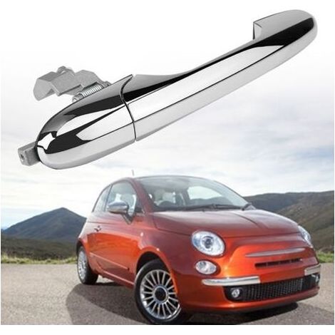 Poignée de porte extérieure extérieure gauche 68069942A oitier plastique Miroir chrome pour 500 2012-2018 (Passager) (1/5)