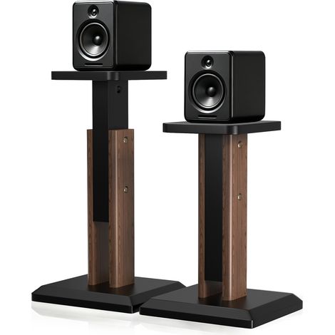 Lot de 2 Pieds d'Enceintes Hifi en Bois Réglable en Hauteur 45‑65 cm Support pour Enceinte Monitoring 4 à 10 Pouces Jusqu'a 18kgs Compatibilité Universelle Assemblage facile pour Home Cinéma Stable (1/5)