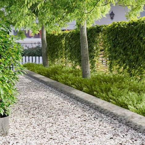 Teenpull – Raseneinfassung 20 pcs 103 x 25 cm Stahl Silber (1/5)