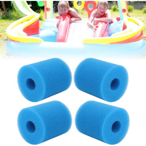 Eponge Filtre pour Pompe de Piscine TYPE H Reusable Washable 102mm x 90mm x 30mm - Lot de 4 Pièces en Sponge (1/5)