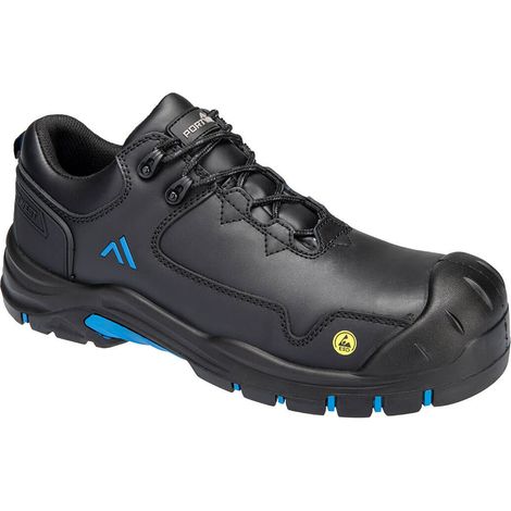 Stiefel Apex S3s Esd Hro Sr Sc Fo - 47 - Schwarz/Blau - Portwest
