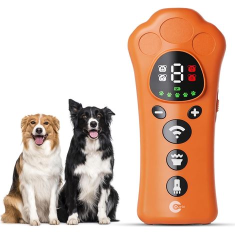 Nouveau répulsif ultrasonique pour chiens : 9 niveaux de fréquence variable, couverture large à 180°, compatibilité multi-races et lampe torche intégrée (1/5)