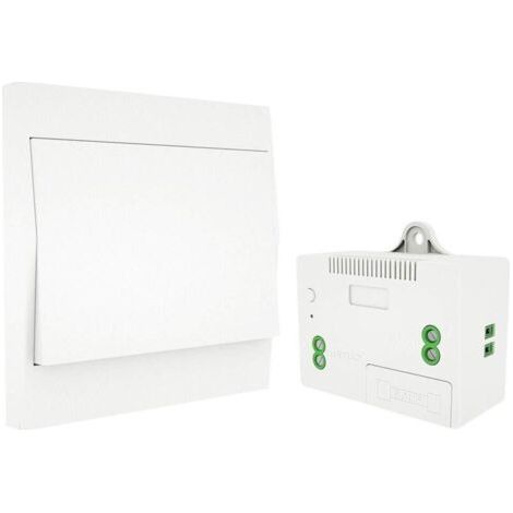 Interrupteur Mural Sans Fil Autoalimenté, Va-et-Vient Étanche IP44, Télécommande Murale Sans Pile Ni Câblage pour Intérieur Extérieur