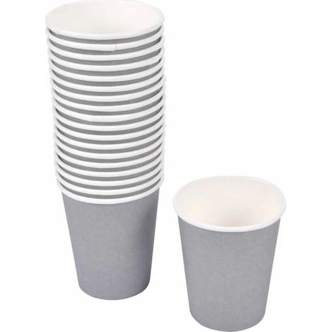 Set de 20 gobelets en carton Gris (1/3)