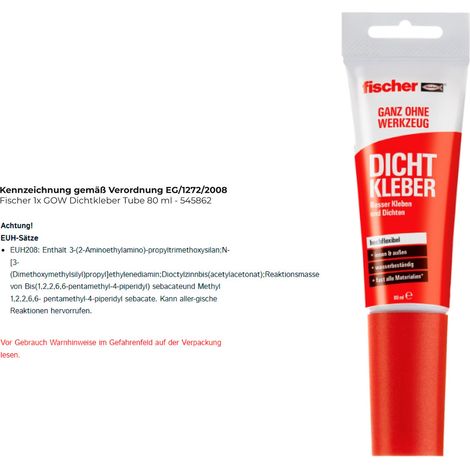 fischer GOW Colle d'étanchéité T 80ml (1/3)