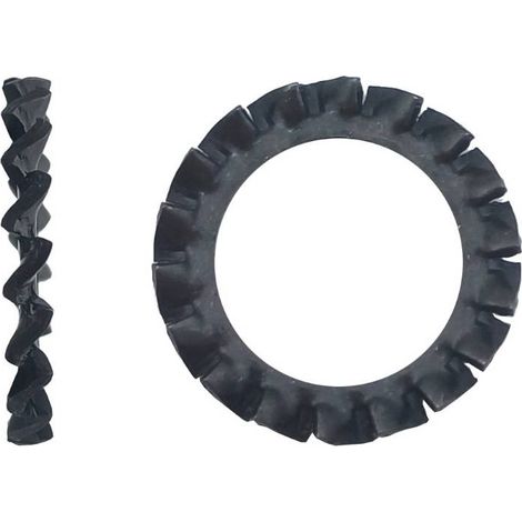 1000 Rondelles Denture Extérieure M4 mm - DIN 6798 A - Brut - D-Work