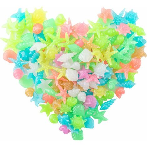 150 Pcs Pierres Luminescentes, Galet Lumineux, Pierres Décoratives dans la Nuit pour Jardin Extérieur Aquarium Passerelles Piscine Chemin Pelouse (1/5)
