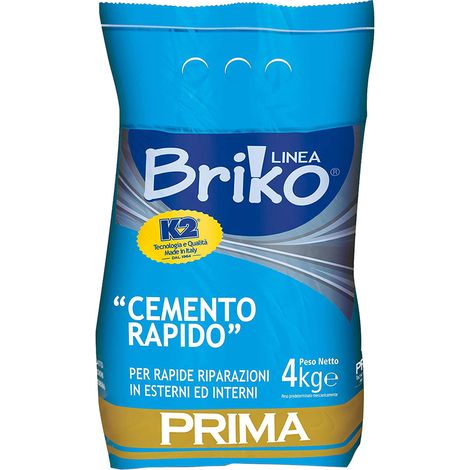Cemento Rapido in Polvere Sacchetta K2 Briko K2 4 Pezzi 4 kg
