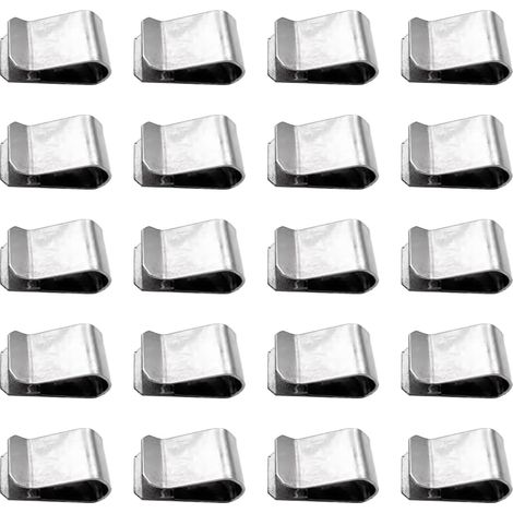 20 Pièces Clip En U à Ressort En Acier Inoxydable, Clips Câble Panneau Solaire En Acier Inoxydable, Clips De Câble Solaire Remorque, Clips De Câble Pour Solaires Photovoltaïques Panneau Pièces (1/5)