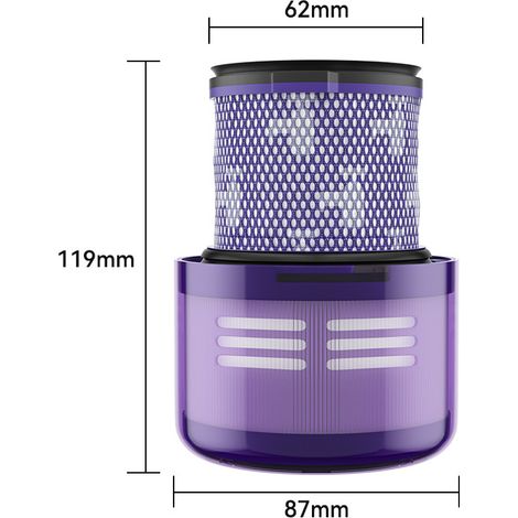 Kompatibel mit Filtern für Dyson V10 Lightweight Digital Slim/SV18 Staubsauger (1/4)