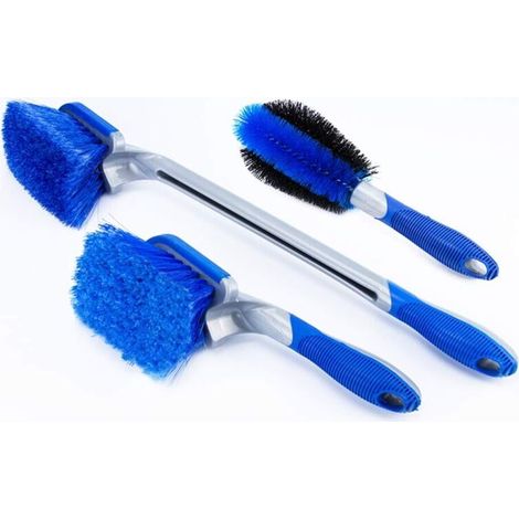 Kit de Brosse de Roue de Voiture,Brosse de Nettoyage de Roue Brosse de Nettoyage de Jante,Brosse à Pneu pour Voitures Nettoyag (1/4)