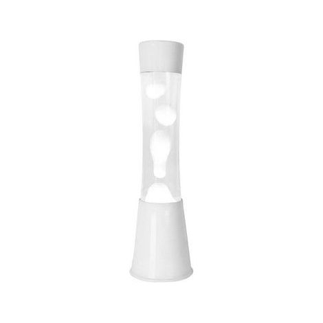 Lampada Lava Tower LED RGB 30x12.5x21.7cm Bianca Fisura
