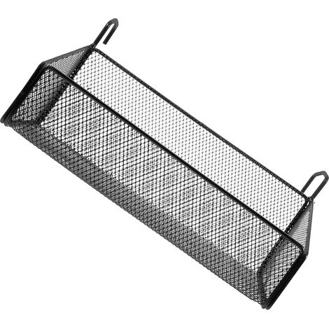 Panier de rangement suspendu OUNONA en fer noir , gain place et sans perçage , idéal pour la cuisine (1/5)