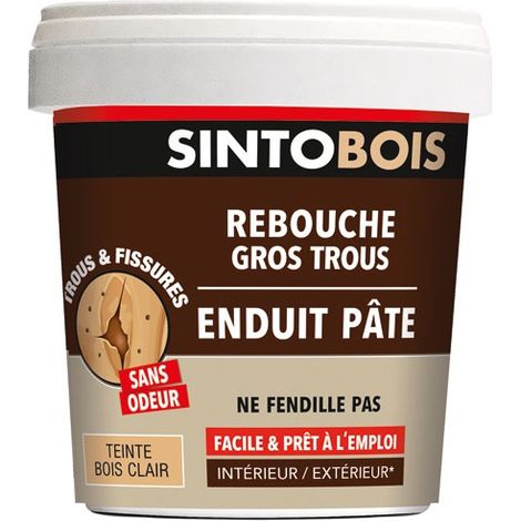 Sintobois Pasta Riempitiva per Buchi Grandi in Legno 1kg Legno Chiaro - Sinto