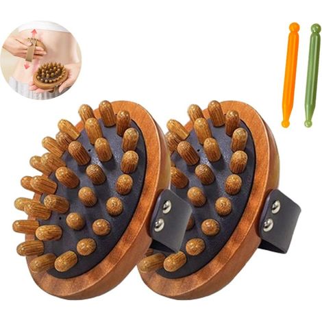 Masajeador de presión meridiana, masajeador terapéutico de madera para el abdomen, masajeador de madera para el tratamiento de la celulitis, masajeador para reafirmar la piel. (1/5)