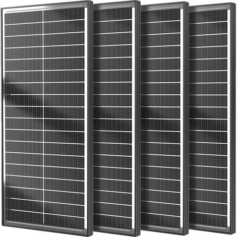 Panneau Solaire, Design Bifacial, Haute Efficacité, 400W (1/2)