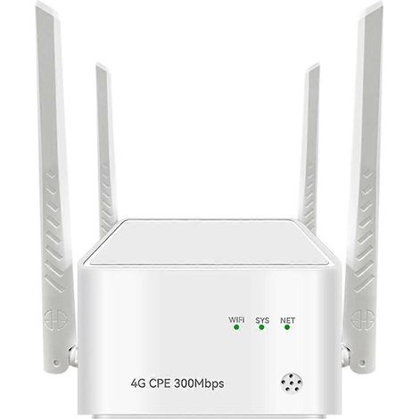 Nouveau routeur WiFi 4G domestique, couverture étendue 300 m, 2 ports RJ45 Cat4 4G LTE, prise européenne (1/5)