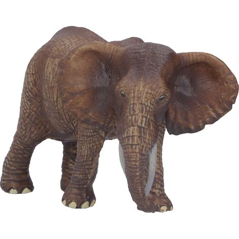 Éléphant Femelle Modèle Réaliste Figurine Peinte à la Main Jouet Décoratif (1/5)