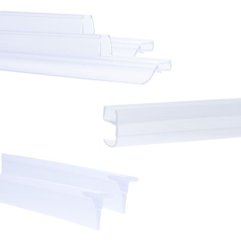 Schulte Dichtungsset für Badewannenfaltwand Angle (D693477xx), Original Schulte Ersatzteile, Enthalten: Dichtung vertikal & horizontal und Einschubdichtung, Farbe: Transparent