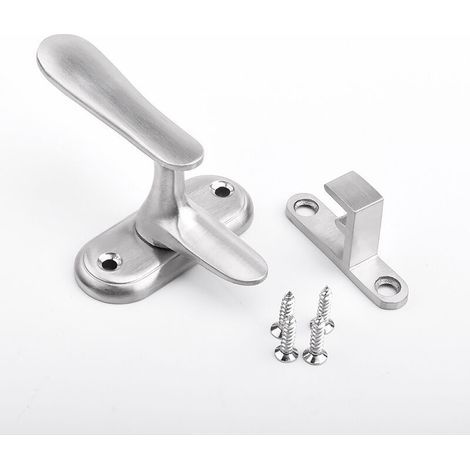 Quarter-turn door latch in 304 stainless steel – Dimensions 73x50x35mm – Secures windows and doors effectively (1/5)