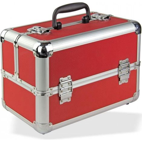 Dema – Valise multifonctions en aluminium 365 x 230 x 275 mm – 8 compartiments modulables – Coins renforcés – Verrouillable