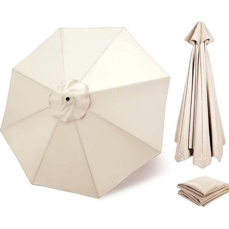 Toile de rechange pour parasol - Parasol imperméable pour terrasse extérieure - Idéal pour chambres d'hôtes, cafés, auvents de jardin, protection solaire et pluie - Remplaçable - Toile de rechange, pa (1/5)
