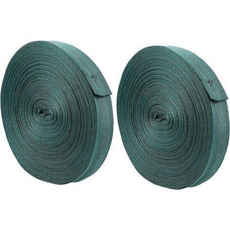 Ruban de verdure avec fil de fer, 2 rouleaux, vert, compatible avec les accessoires de maison et de jardinage, 6800 cm x 2,5 cm, ruban fixe pratique (1/5)