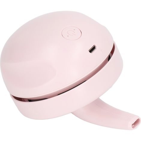 Aspirateur de bureau portable mini rose, nettoyeur de clavier de bureau rechargeable par USB (1/5)