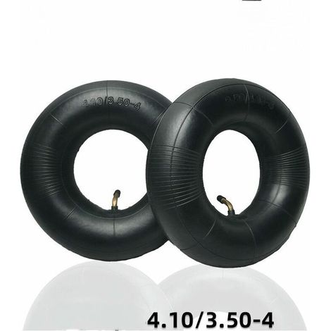 2 pièces pneus tubulaires série 4.10/3.50-4 pouces pour diable, chariot, charrette à bras, chariot de jardin, tondeuse à gazon, tube de remplacement 4.10-4 (1/4)
