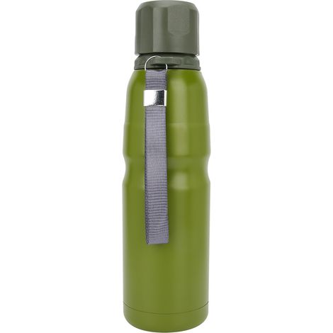Gobelet isotherme portable en acier inoxydable double paroi de 500 ml pour le camping et les activités de plein air. (1/5)