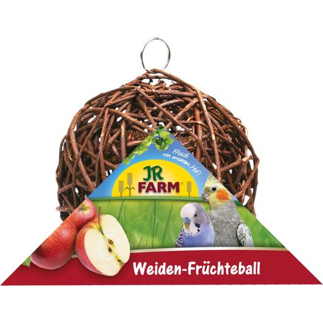 JR FARM Weidenball gefüllt mit Früchten - ein leckerer Snack für alle Papageien 135g (1/5)