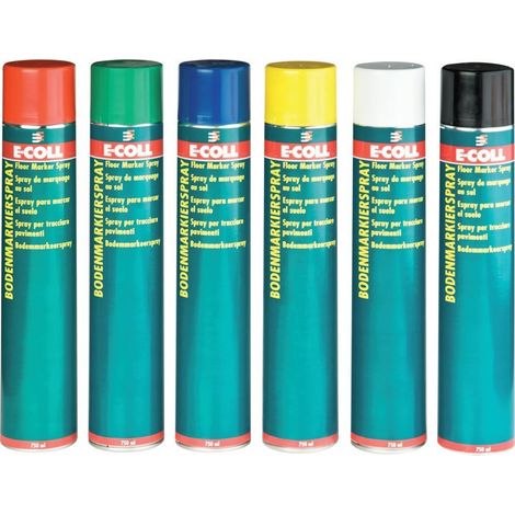Spray de marquage au sol 750ml rouge E-COLL (Par 6) (1/5)