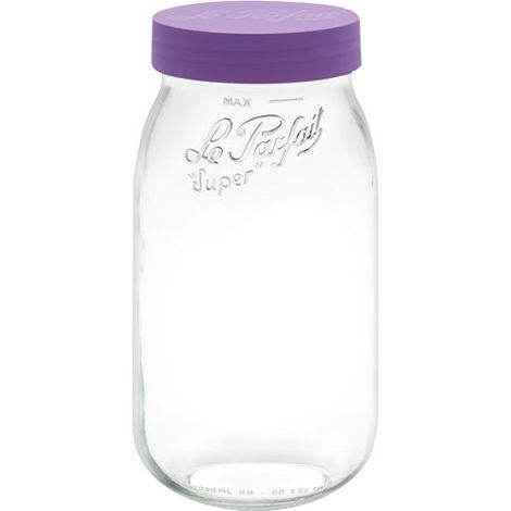 Bocal Le Parfait Color Vis 2l Violet Stockage Alimentaire Hermétique Coloré - Le Parfait (1/5)