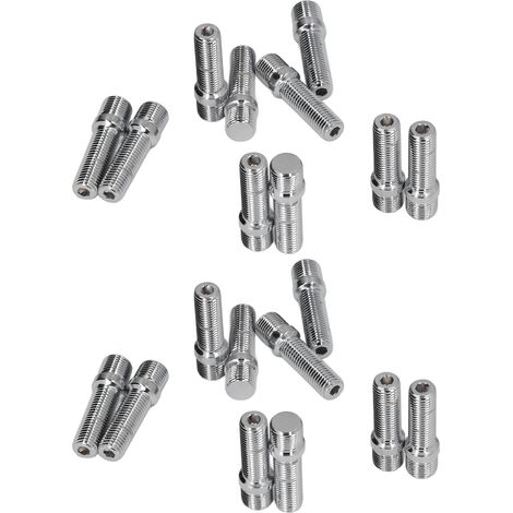 20 Radbolzenadapter M14x1,25 auf M12x1,5, 32 mm Schaft, für Audi TT A3 S3 A4 S4 A5 S5 A6 S6 A8 A7 S7 Q5 Q7 SQ5, 20-teiliger Umbausatz (1/5)