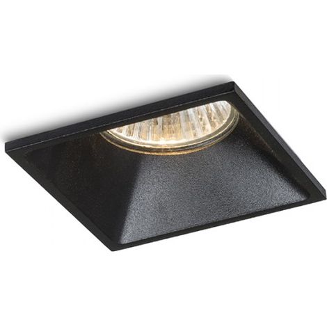 Faretto ZURI SQ da incasso nero 230V GU10 35W