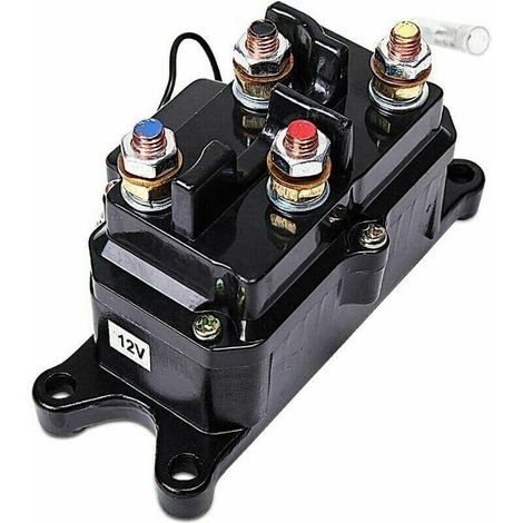 Tigrezy Relais de Solénode Treuil pour Treuil électrique 12 v Heavy Duty Upgrade Equiv 250 a Amp pour 2000lbs-5000lbs ATV UTV