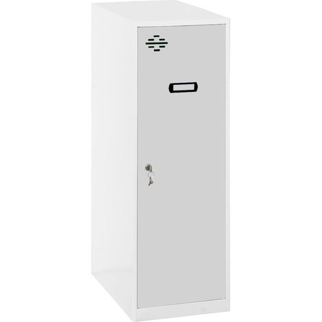 Simonrack Mini armadietto bianco e grigio in metallo 915x30x50 cm