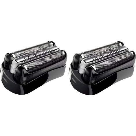 Lot de 2 têtes de rasoir de rechange pour série 3 32B compatibles avec Braun S3 3040s 3000s 3050cc 3010s 3070cc 3080s 3090s 310s 3020s 330s 370cc-4 380s-4 (1/2)