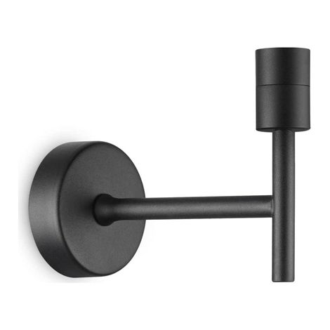 Appliques - Lampade Da Parete Set Metallo Nero 1 Luce E27 (1/2)