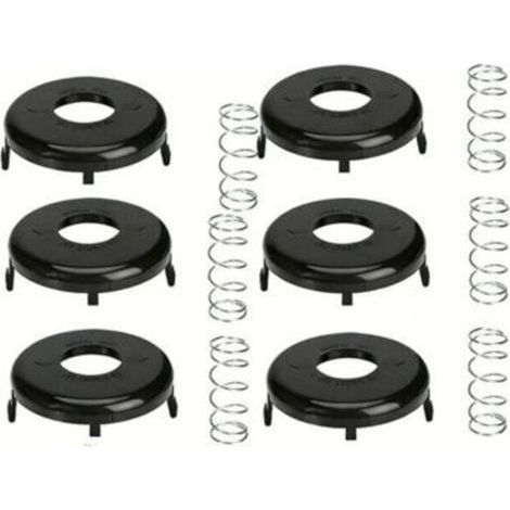 FENOPLASTICALot de 6 cache-bobines de débroussailleuse, cache-bobine pour Toro 88175&73-8200&73-8220， Ressort et capuchon (1/4)
