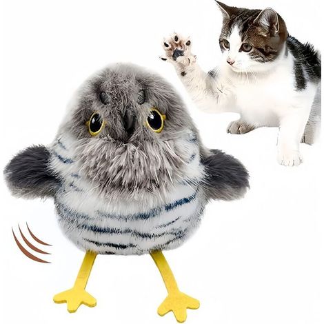 Jouet d'oiseau volant rechargeable pour chat (1/4)