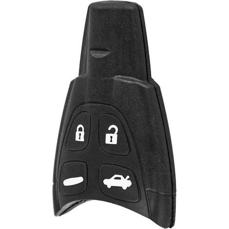 Boîtier de clé/alarme à 4 boutons pour Saab 9-3 et 9-5 (noir) (1/5)