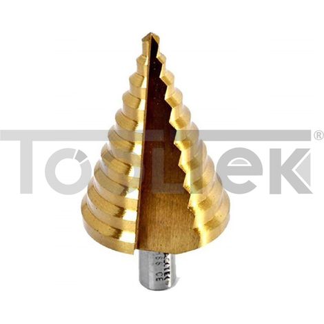 FRESA CONICA ALLARGAFORI GRADINO METALLO 4-47mm SCALINI GRADINI