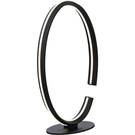 "Lampada da tavolo LED CLARKE con fine montatura in alluminio nero 3000K (luce calda)" (1/2)